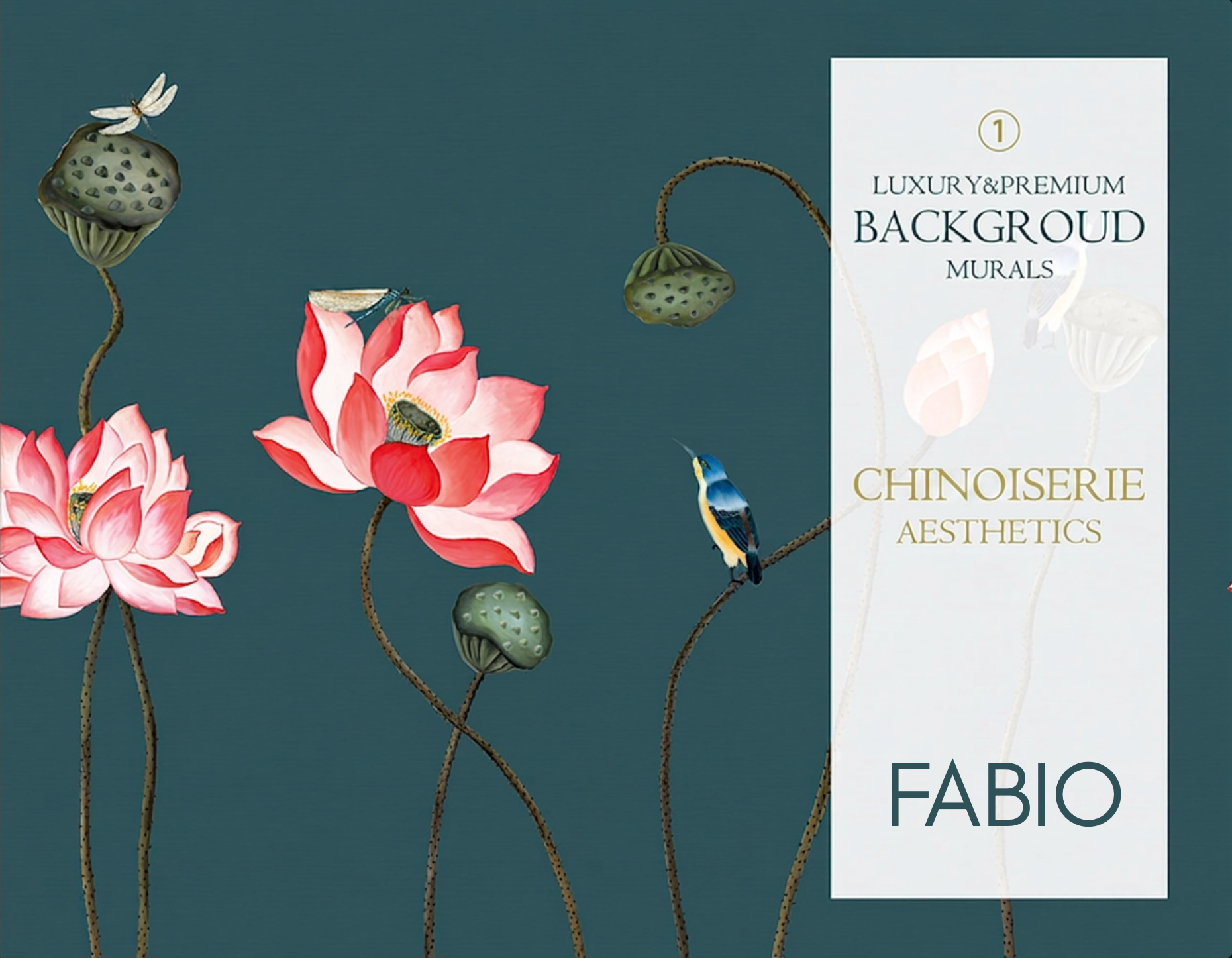 Chinoiserie Aesthetics Mural collection