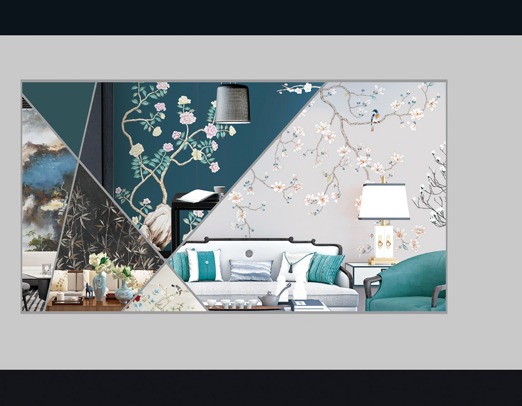 Chinoiserie Aesthetics Mural collection