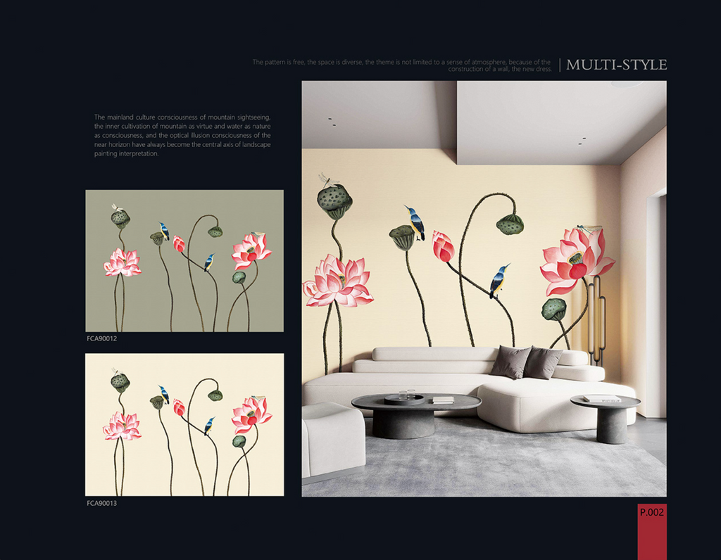 Chinoiserie Aesthetics Mural collection