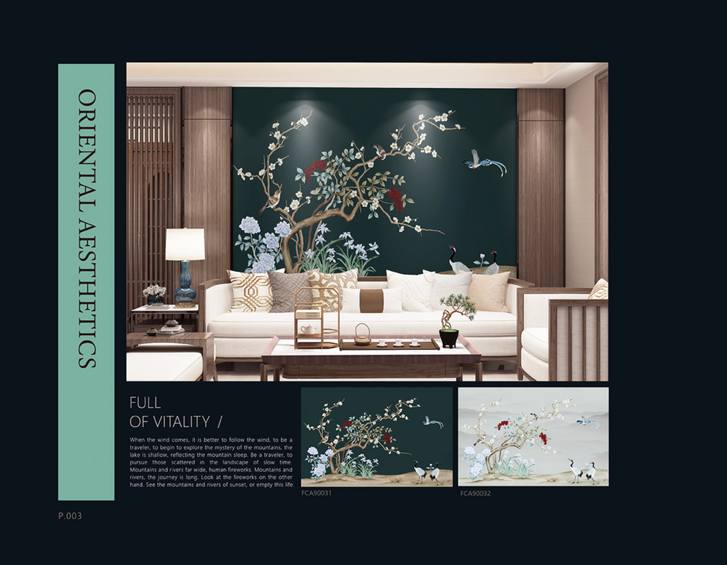 Chinoiserie Aesthetics Mural collection