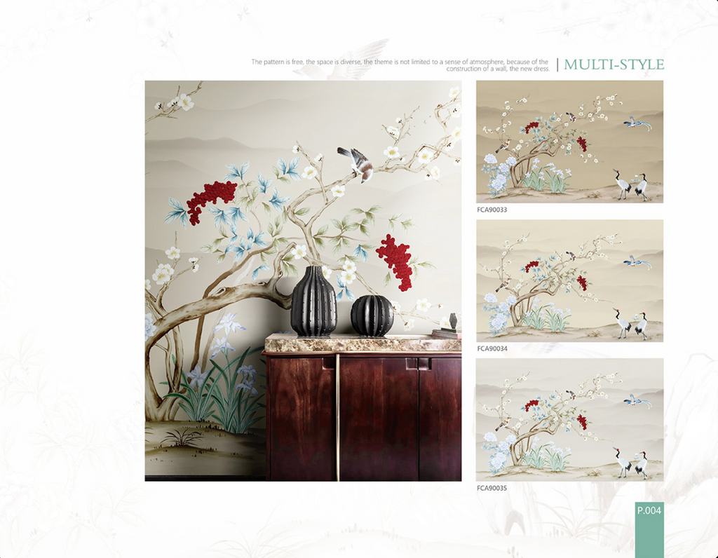 Chinoiserie Aesthetics Mural collection