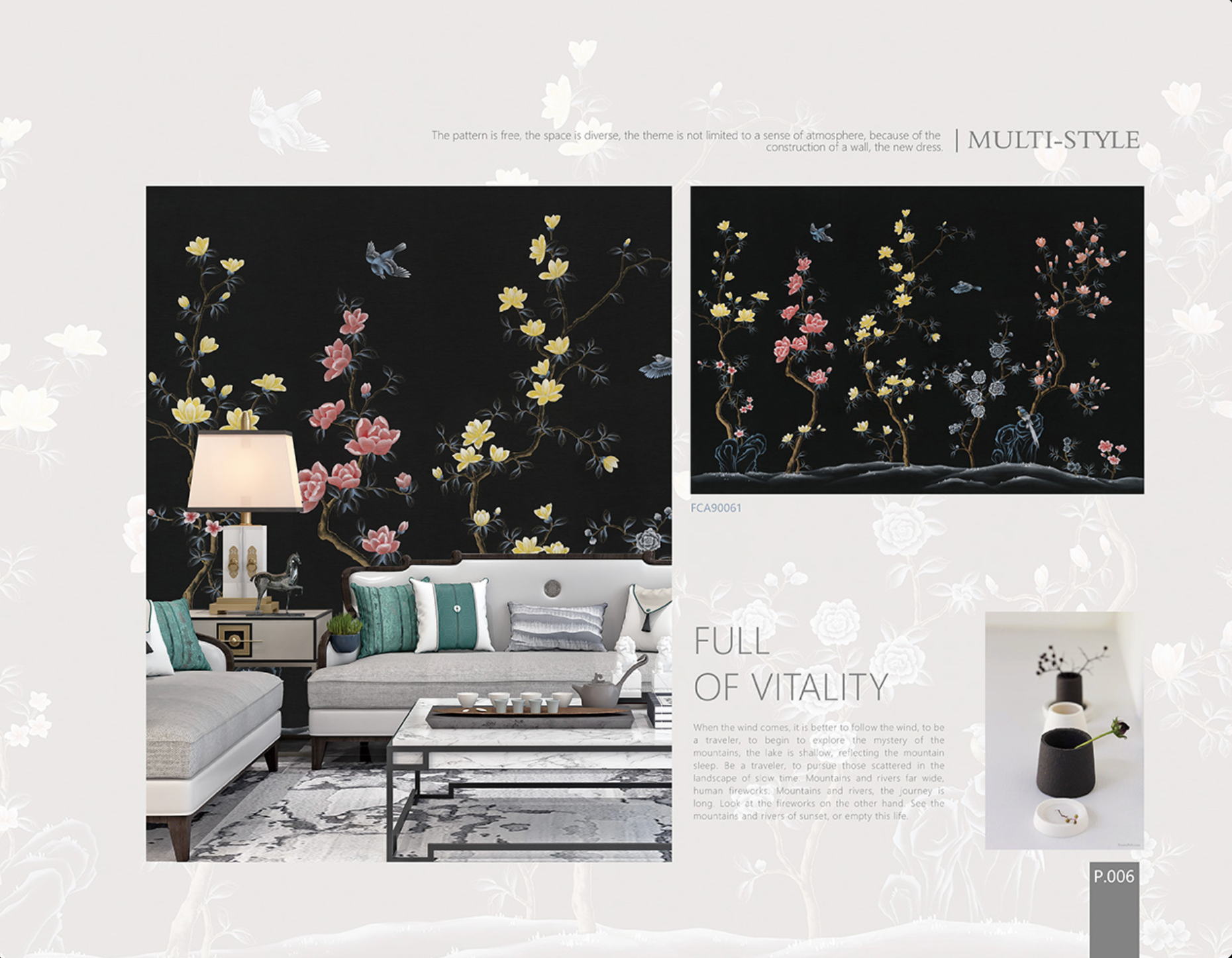 Chinoiserie Aesthetics Mural collection