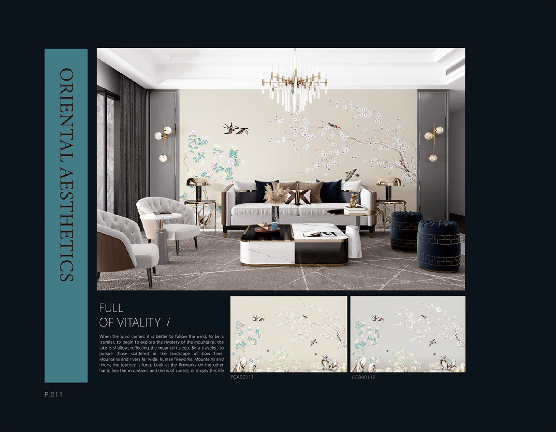 Chinoiserie Aesthetics Mural collection