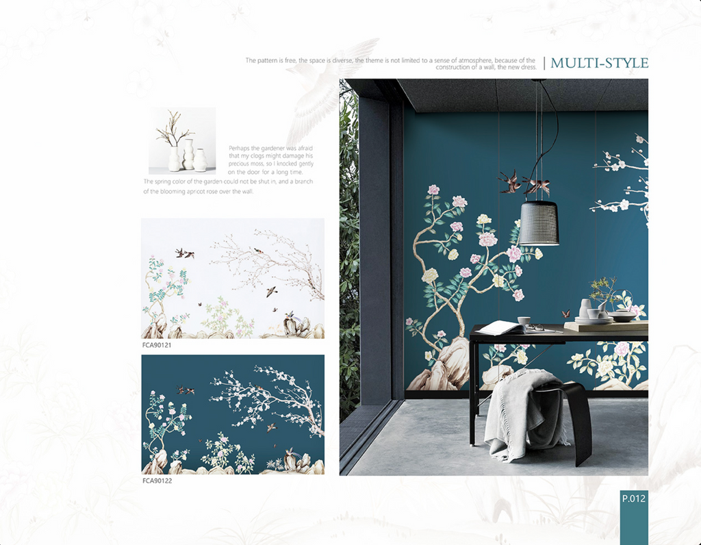 Chinoiserie Aesthetics Mural collection
