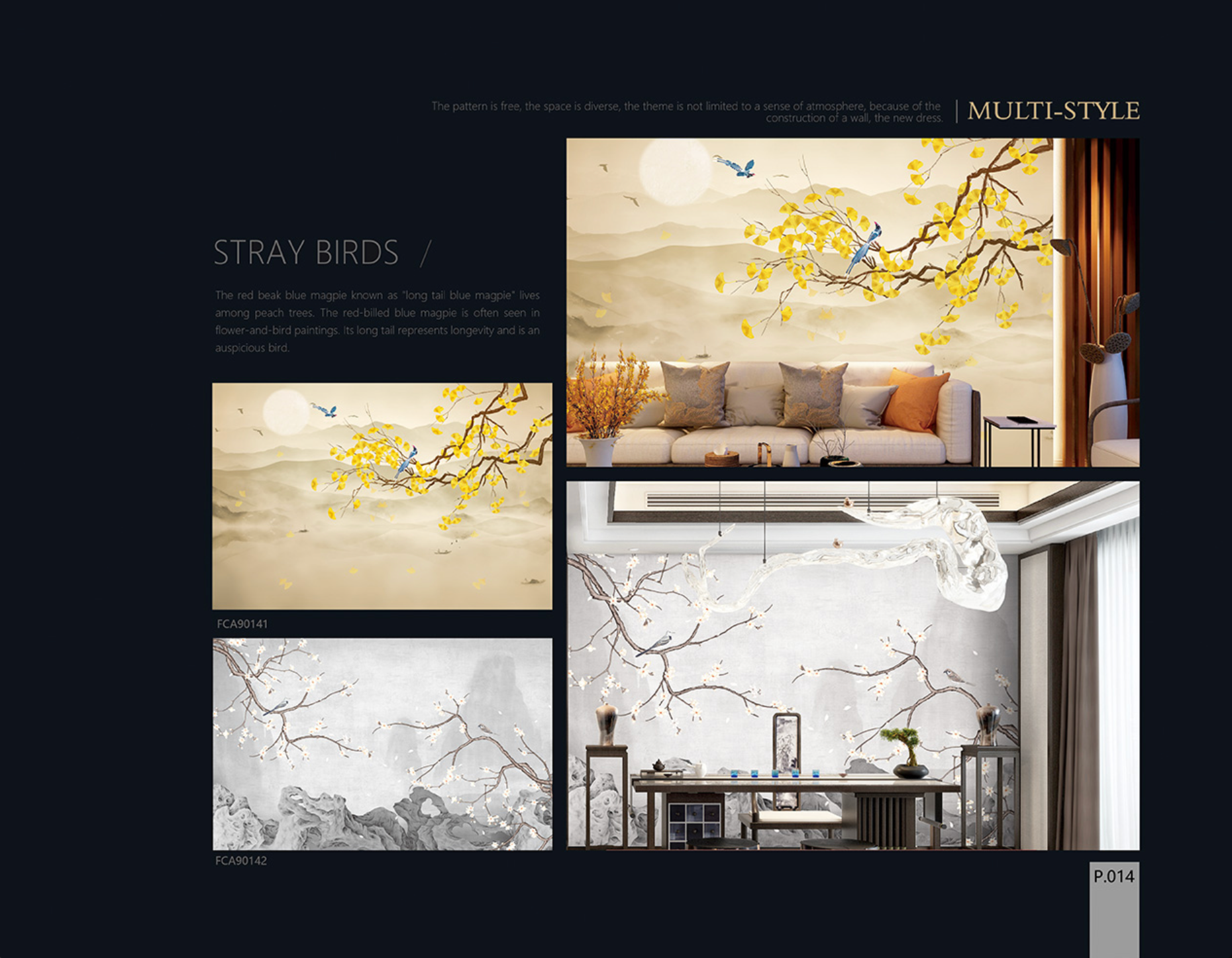 Chinoiserie Aesthetics Mural collection