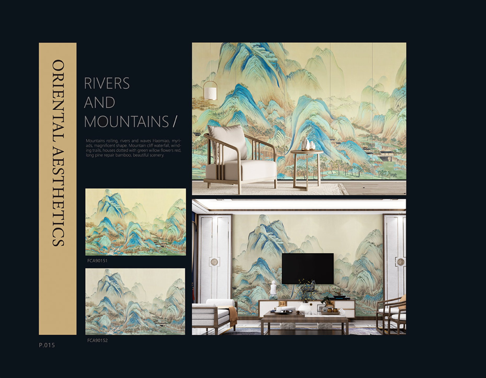 Chinoiserie Aesthetics Mural collection