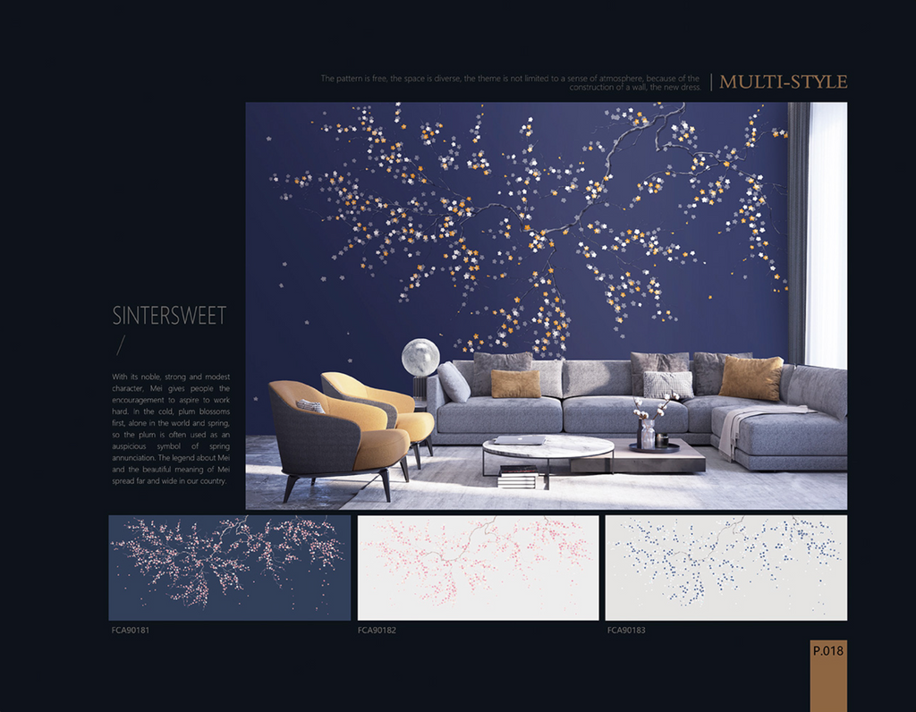 Chinoiserie Aesthetics Mural collection
