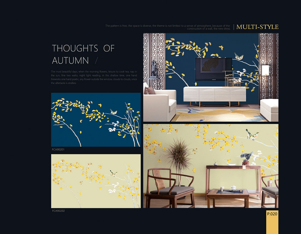 Chinoiserie Aesthetics Mural collection