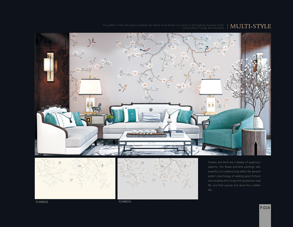 Chinoiserie Aesthetics Mural collection