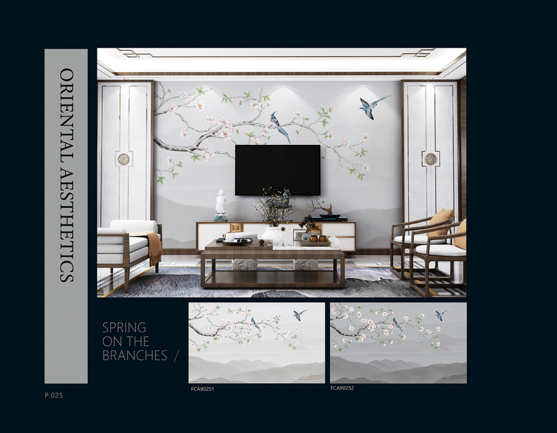 Chinoiserie Aesthetics Mural collection