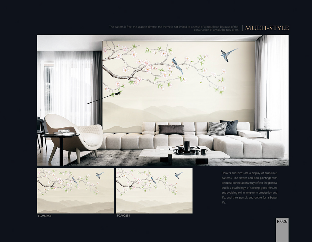 Chinoiserie Aesthetics Mural collection