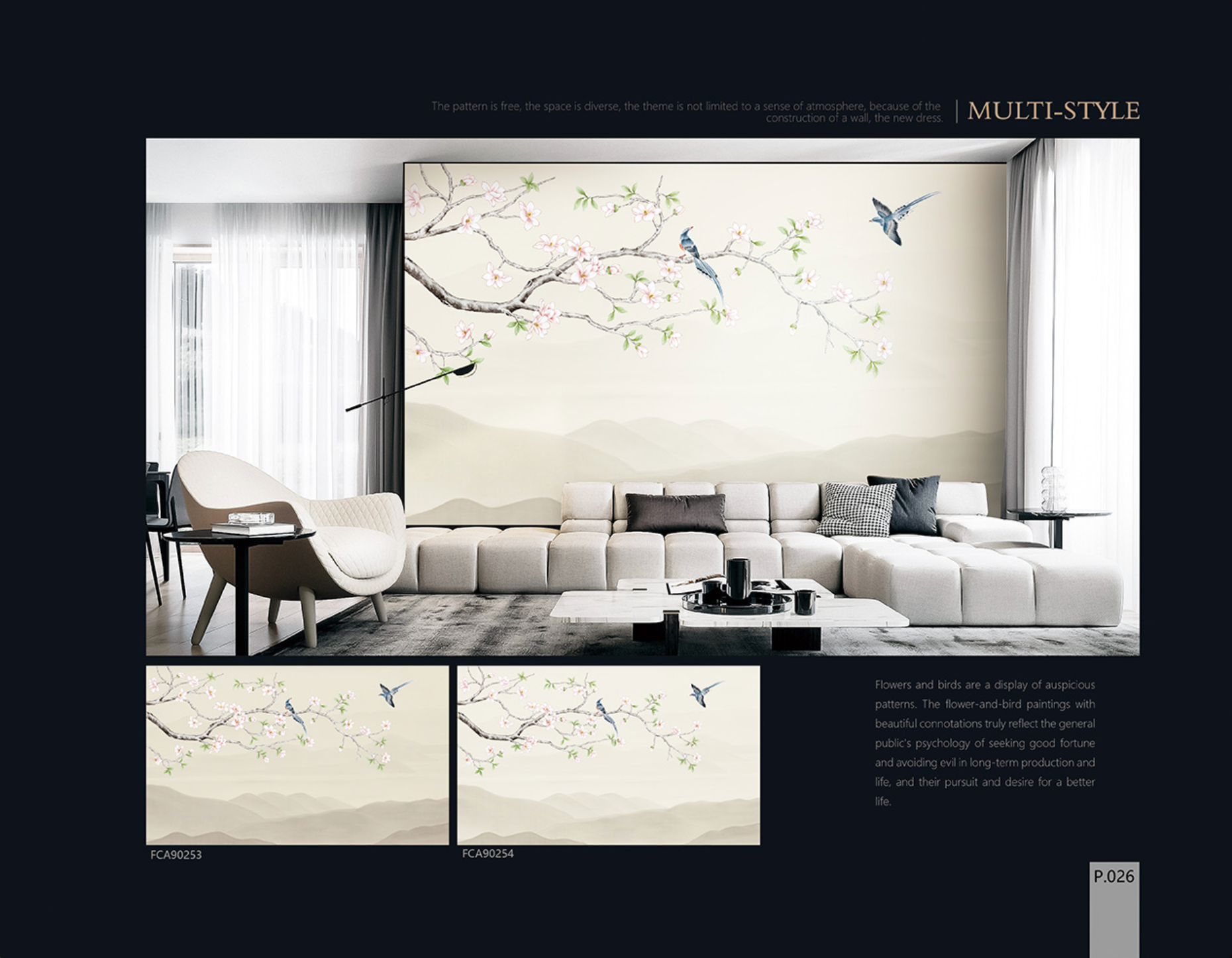 Chinoiserie Aesthetics Mural collection