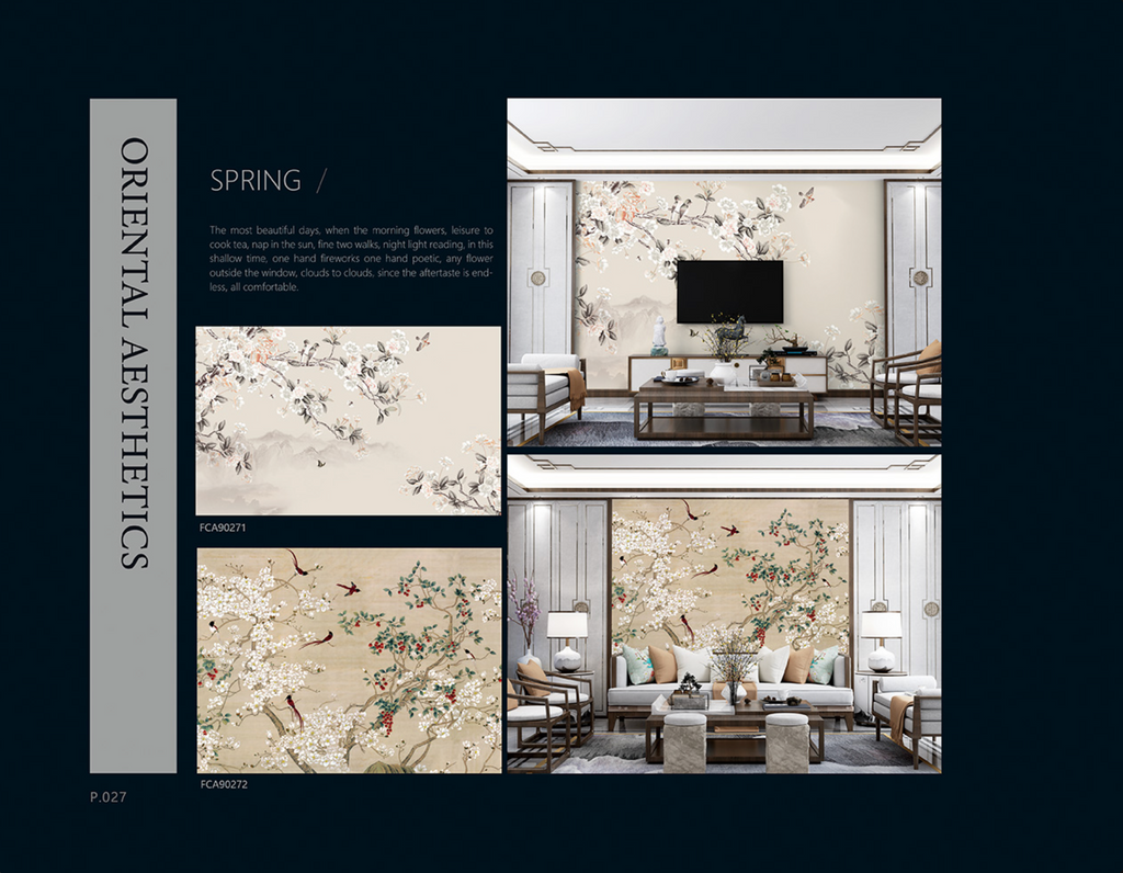 Chinoiserie Aesthetics Mural collection