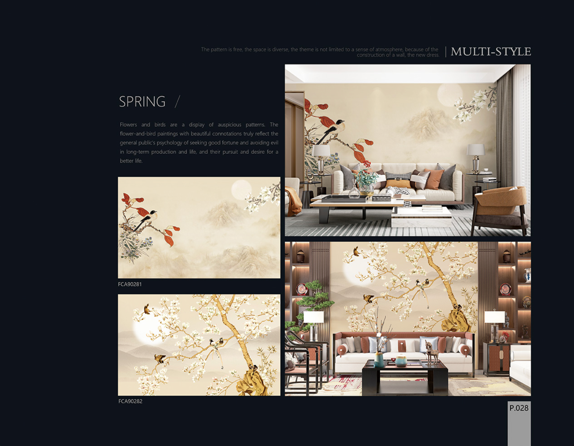 Chinoiserie Aesthetics Mural collection