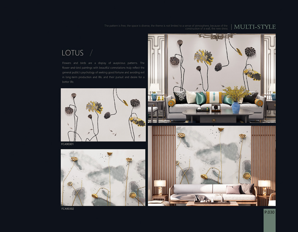 Chinoiserie Aesthetics Mural collection