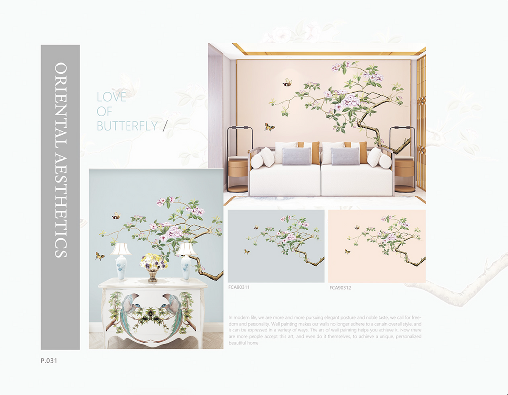 Chinoiserie Aesthetics Mural collection