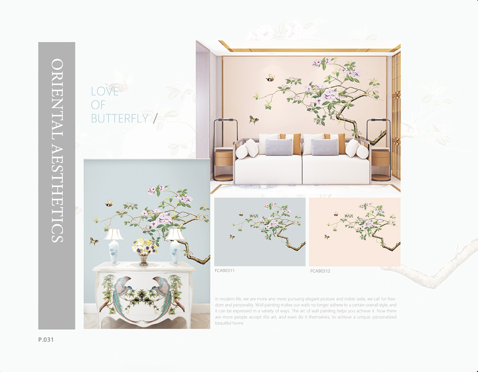 Chinoiserie Aesthetics Mural collection