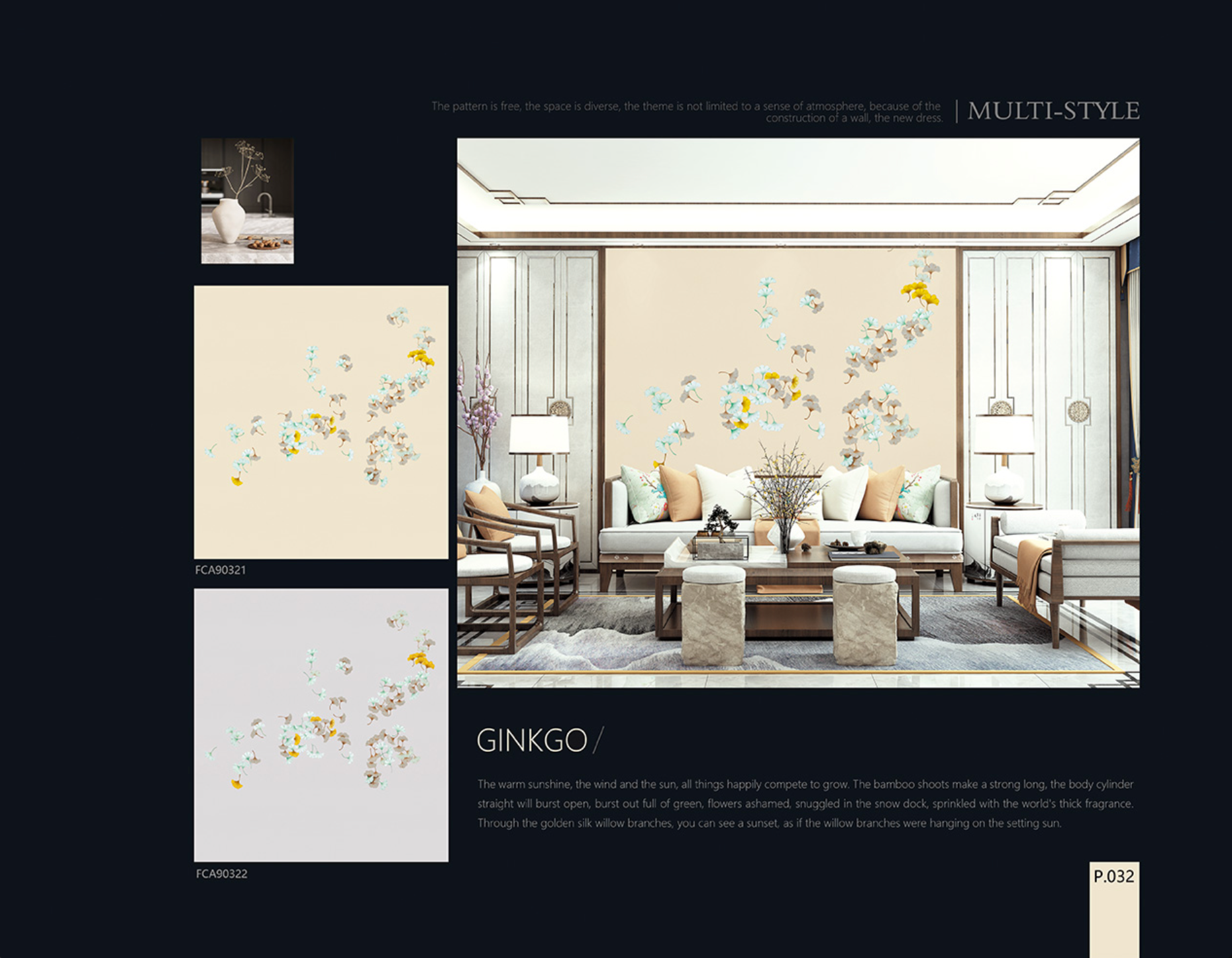 Chinoiserie Aesthetics Mural collection