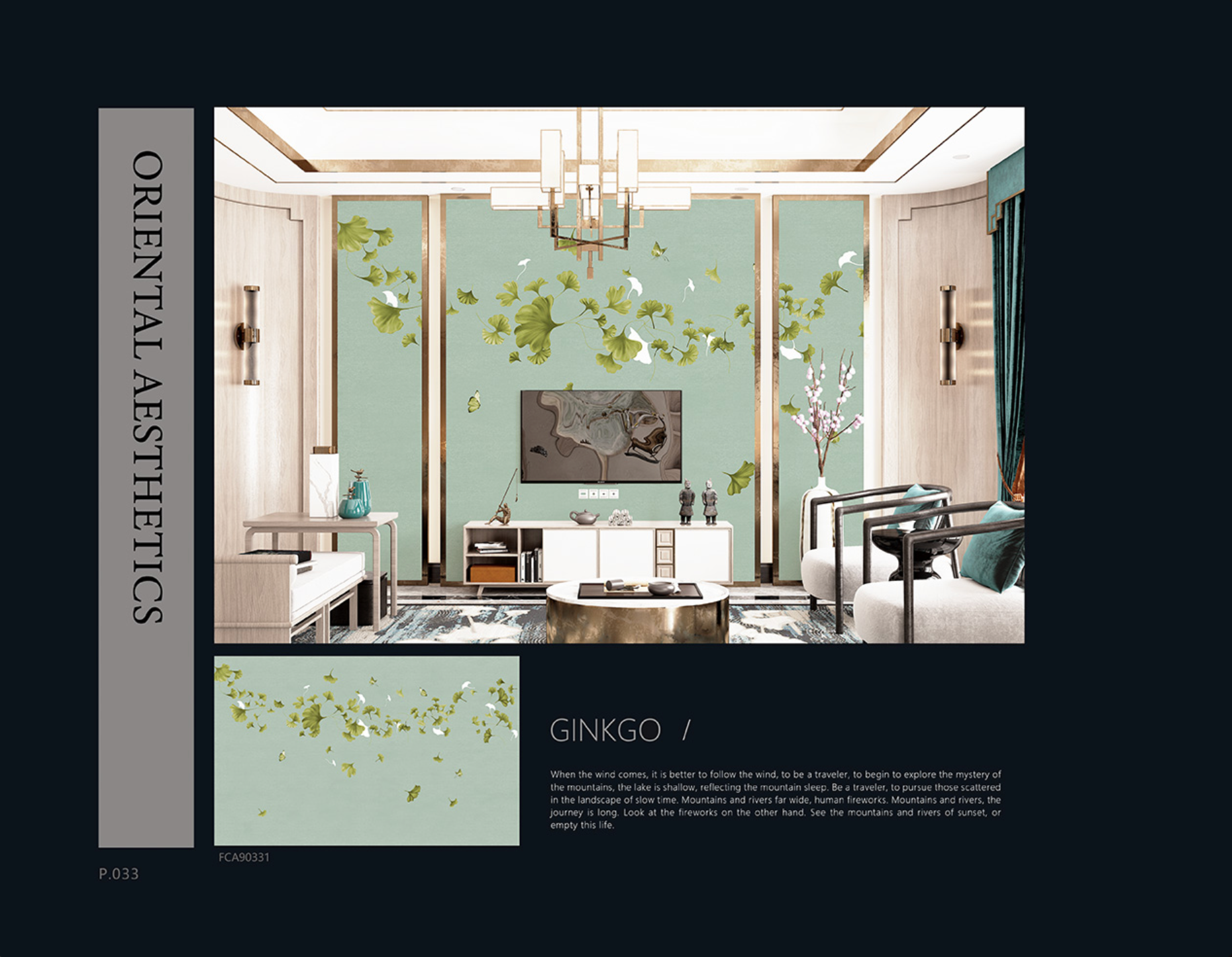 Chinoiserie Aesthetics Mural collection