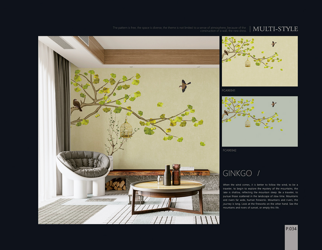 Chinoiserie Aesthetics Mural collection