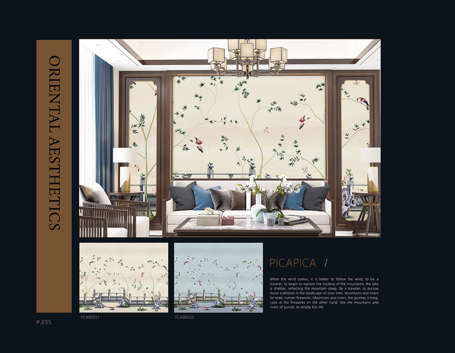 Chinoiserie Aesthetics Mural collection
