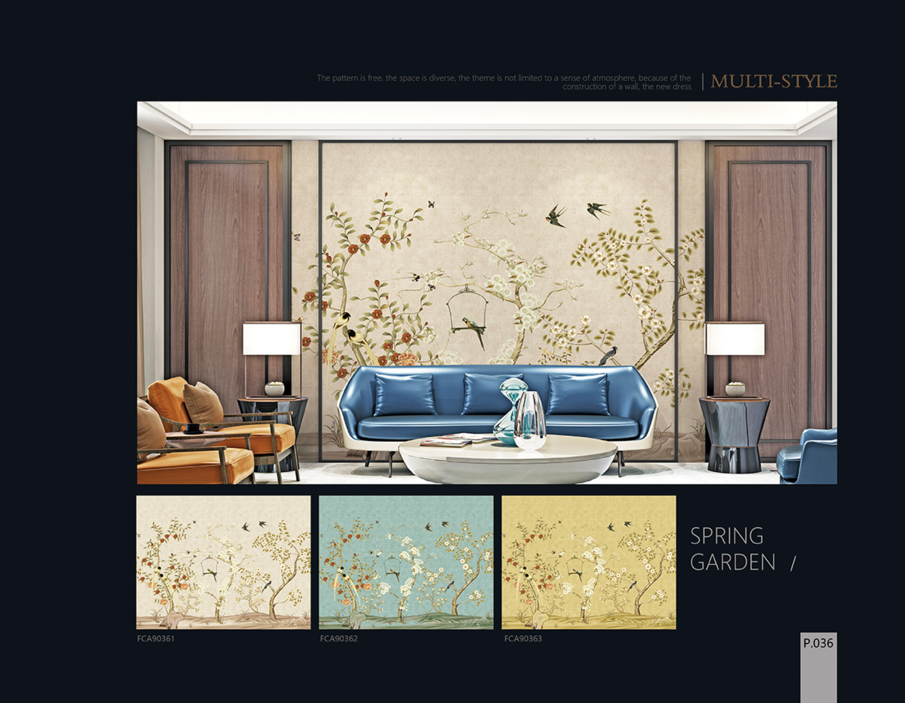 Chinoiserie Aesthetics Mural collection