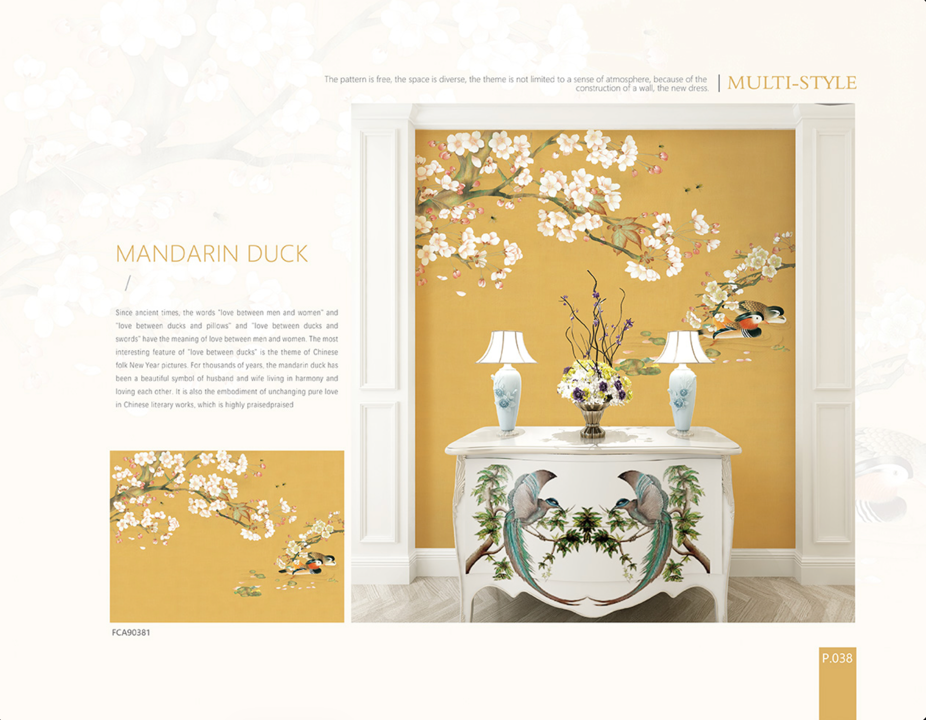 Chinoiserie Aesthetics Mural collection