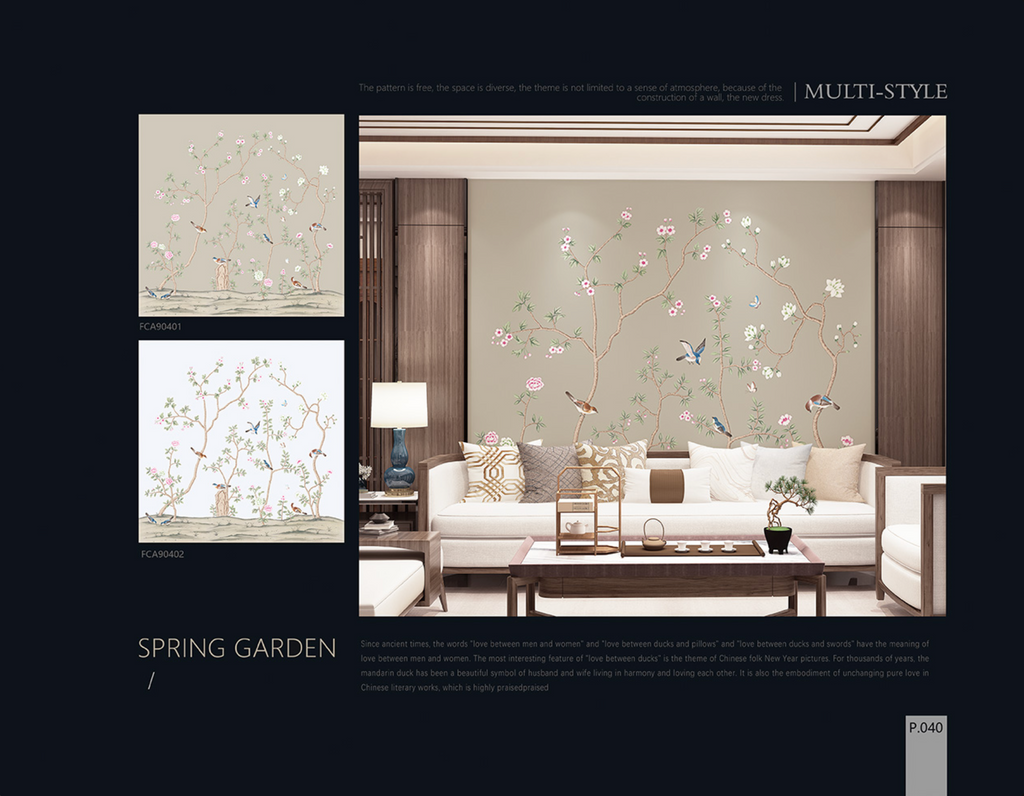 Chinoiserie Aesthetics Mural collection