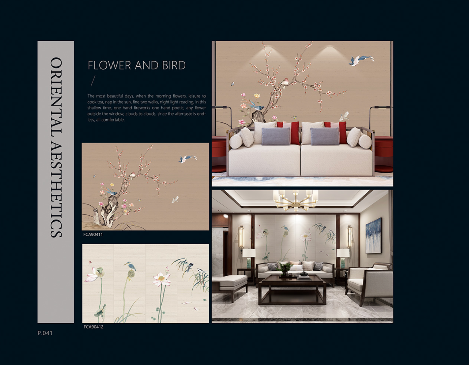 Chinoiserie Aesthetics Mural collection