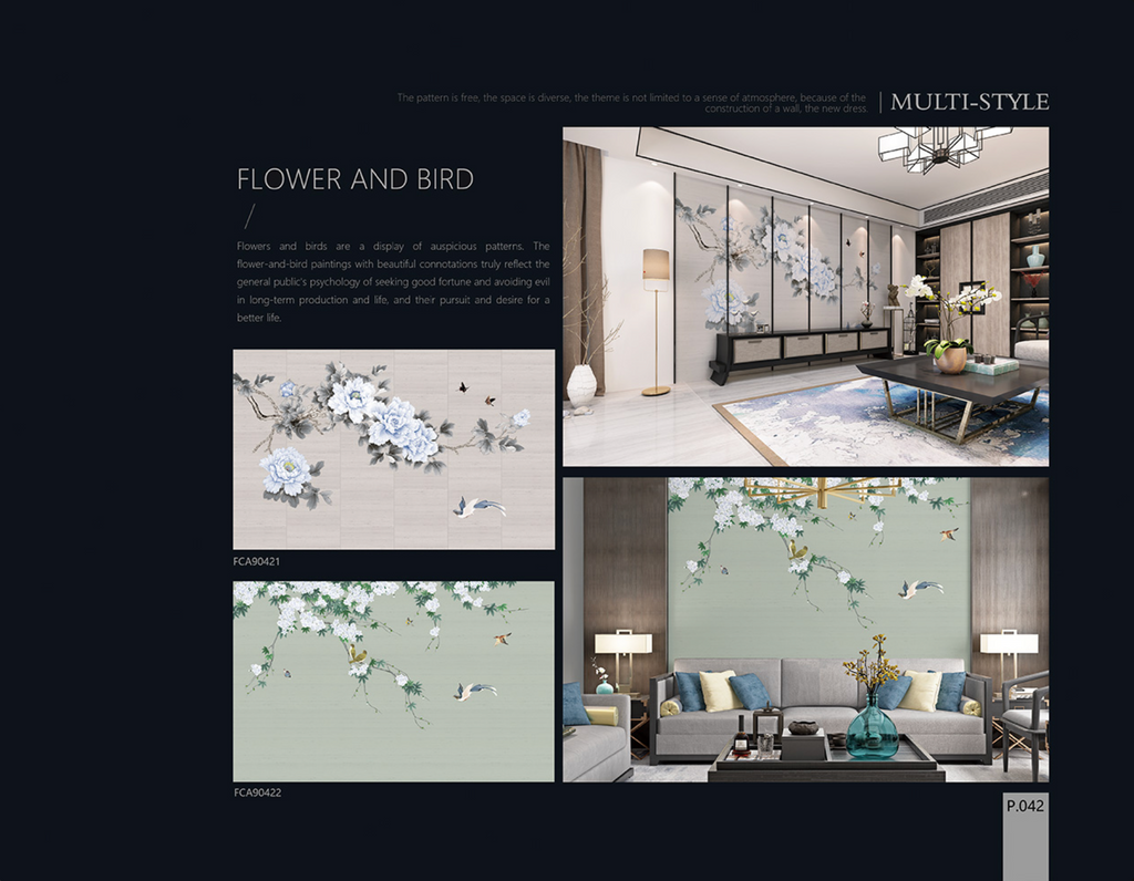 Chinoiserie Aesthetics Mural collection