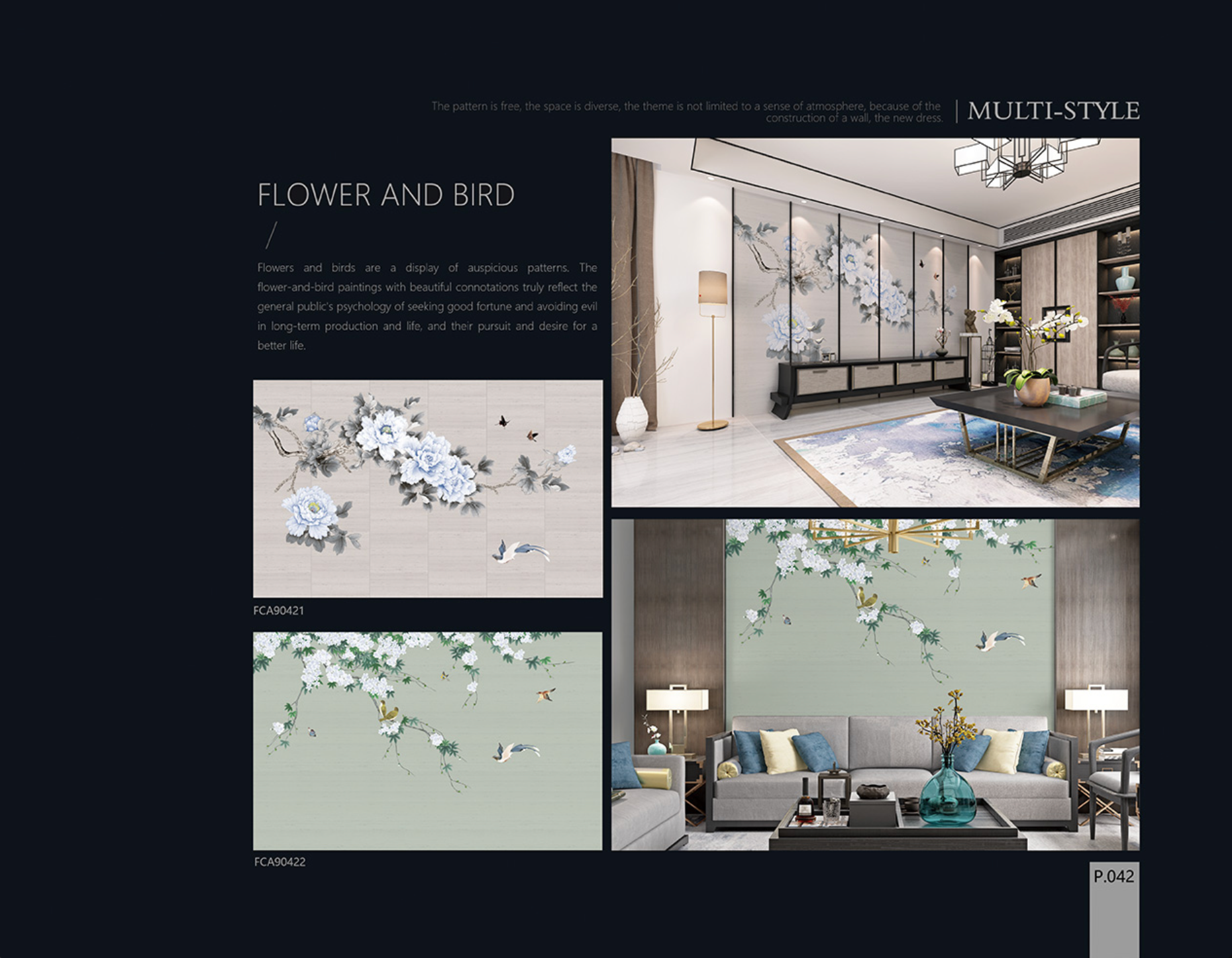 Chinoiserie Aesthetics Mural collection