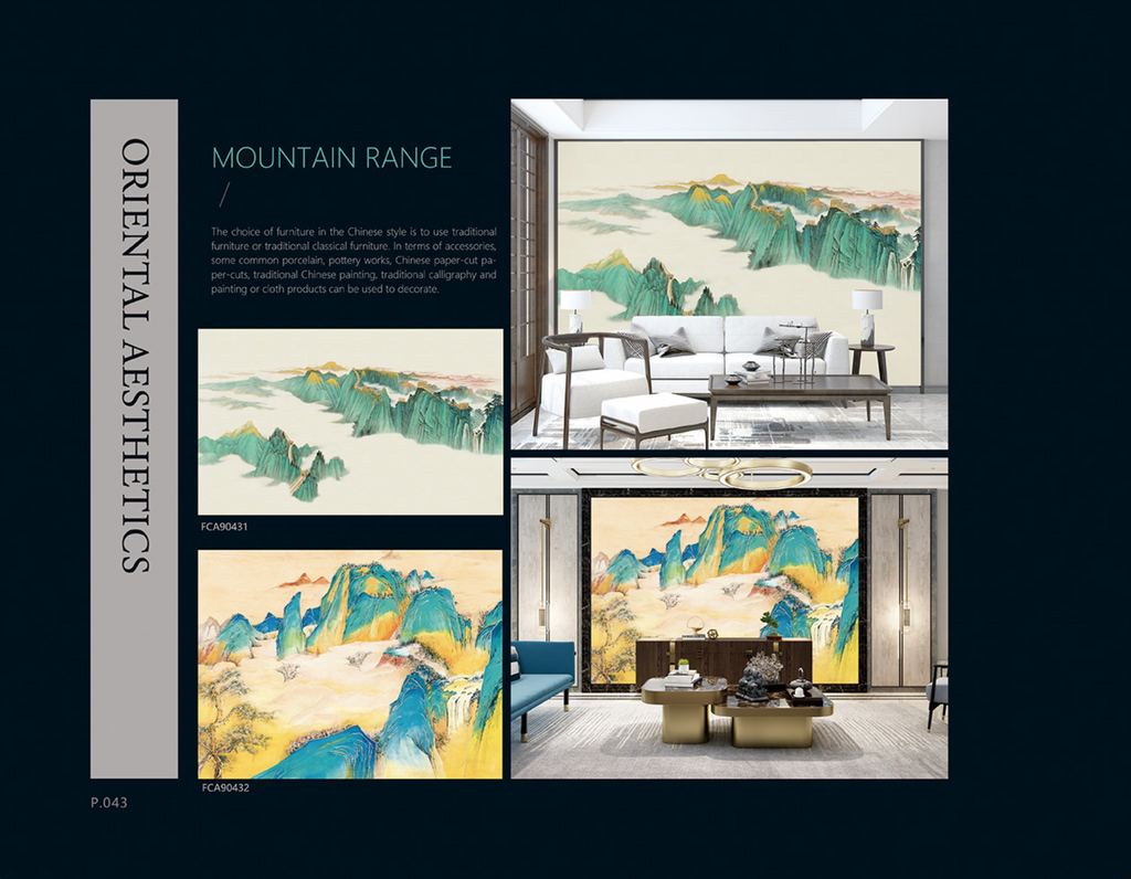 Chinoiserie Aesthetics Mural collection