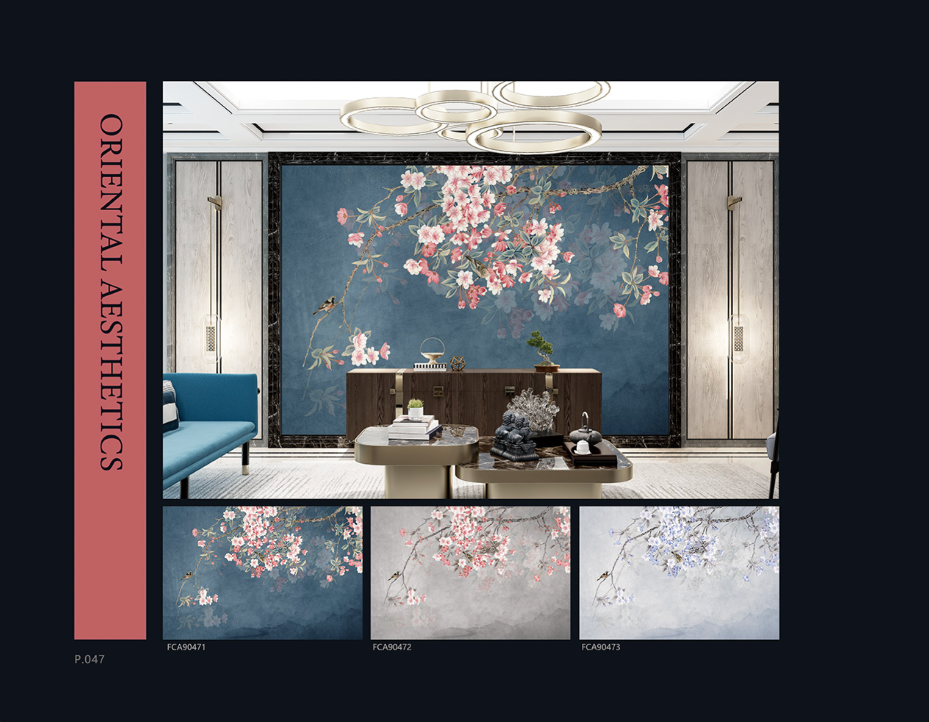 Chinoiserie Aesthetics Mural collection