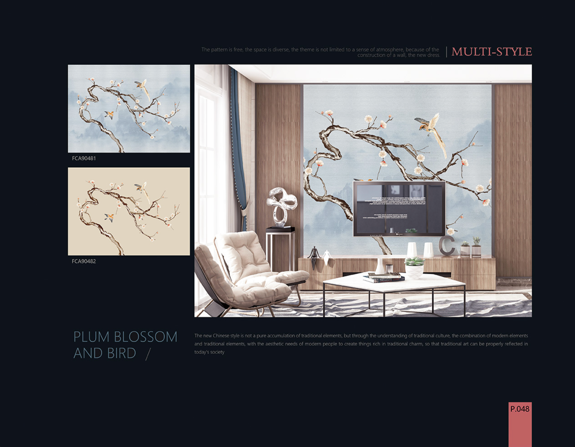 Chinoiserie Aesthetics Mural collection