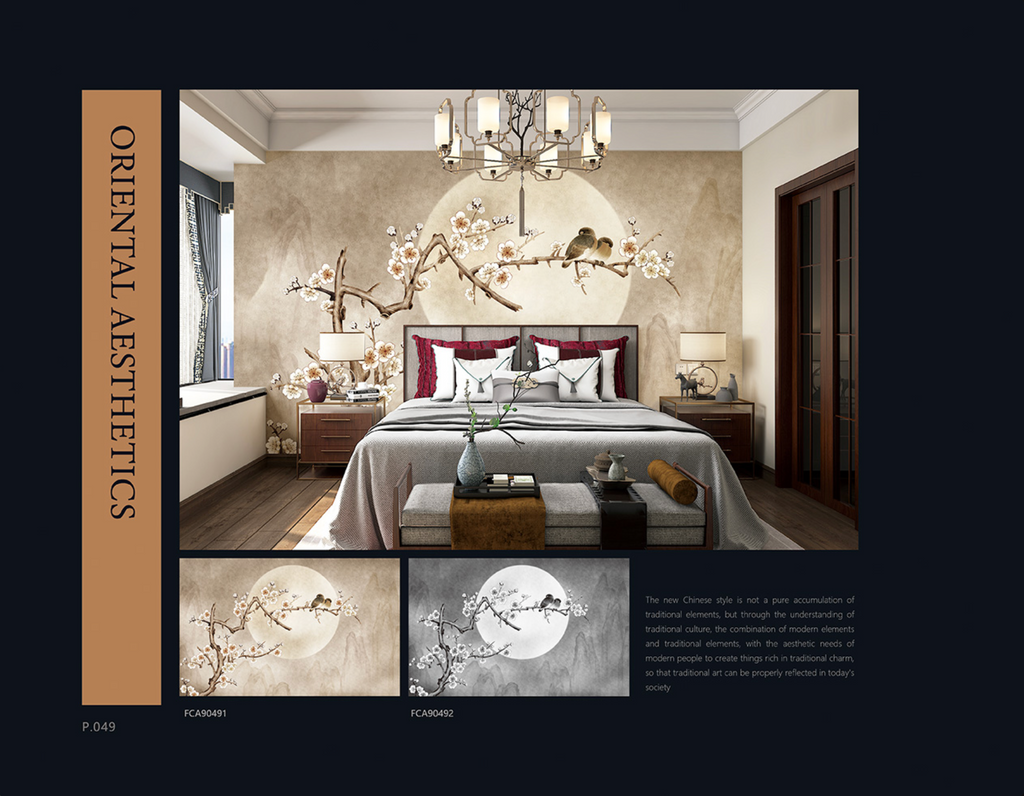 Chinoiserie Aesthetics Mural collection