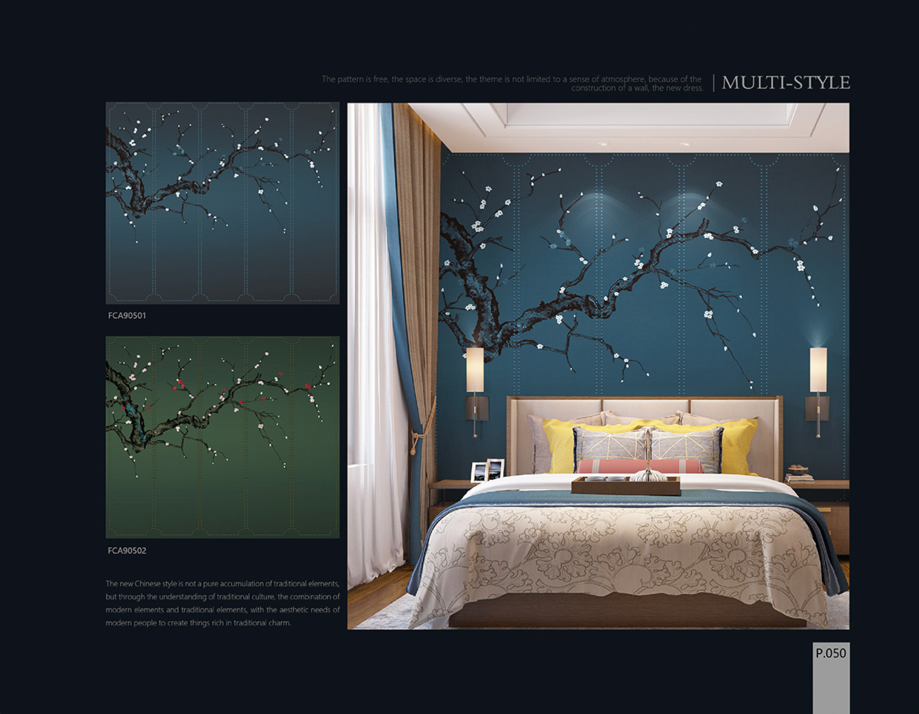 Chinoiserie Aesthetics Mural collection