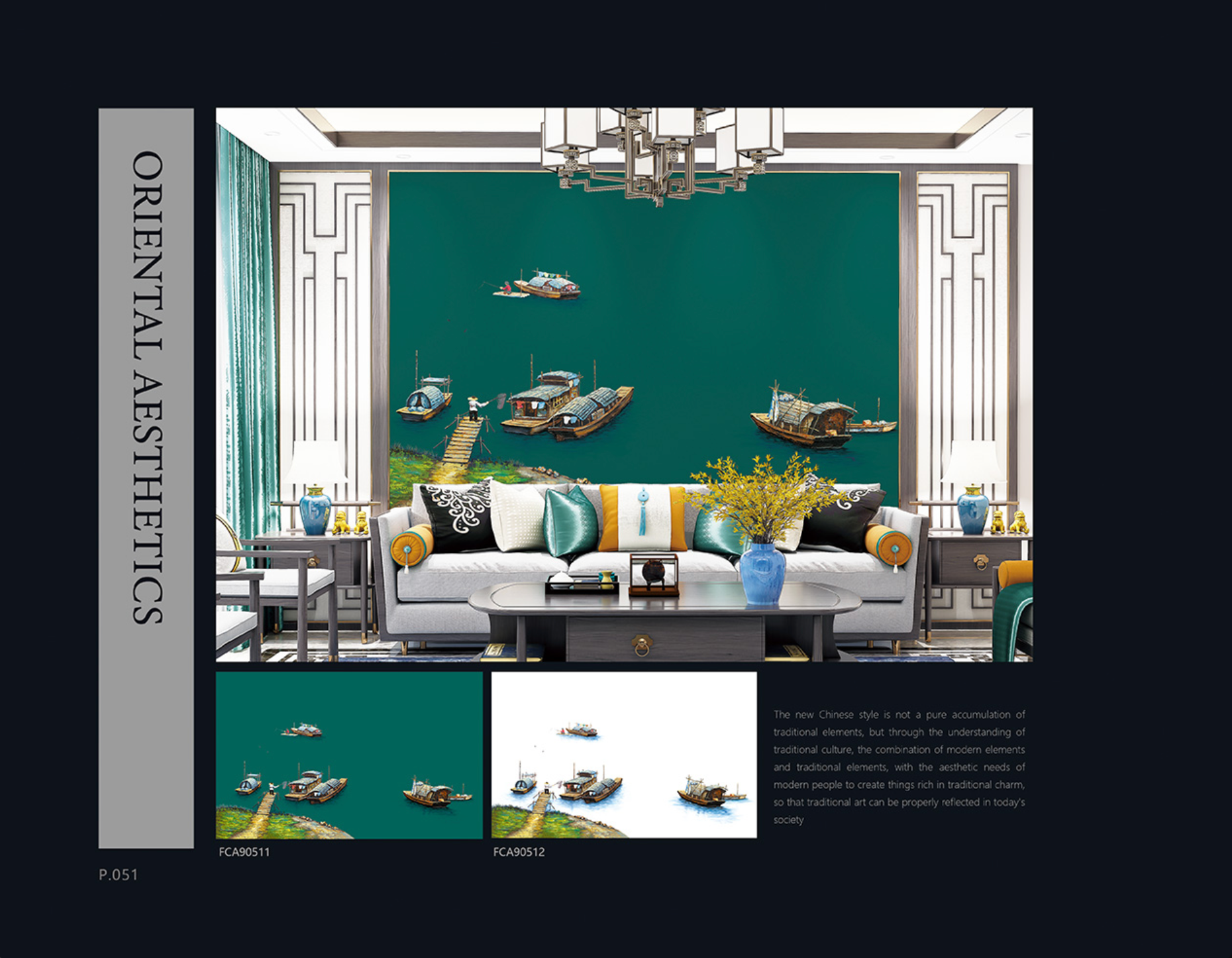 Chinoiserie Aesthetics Mural collection