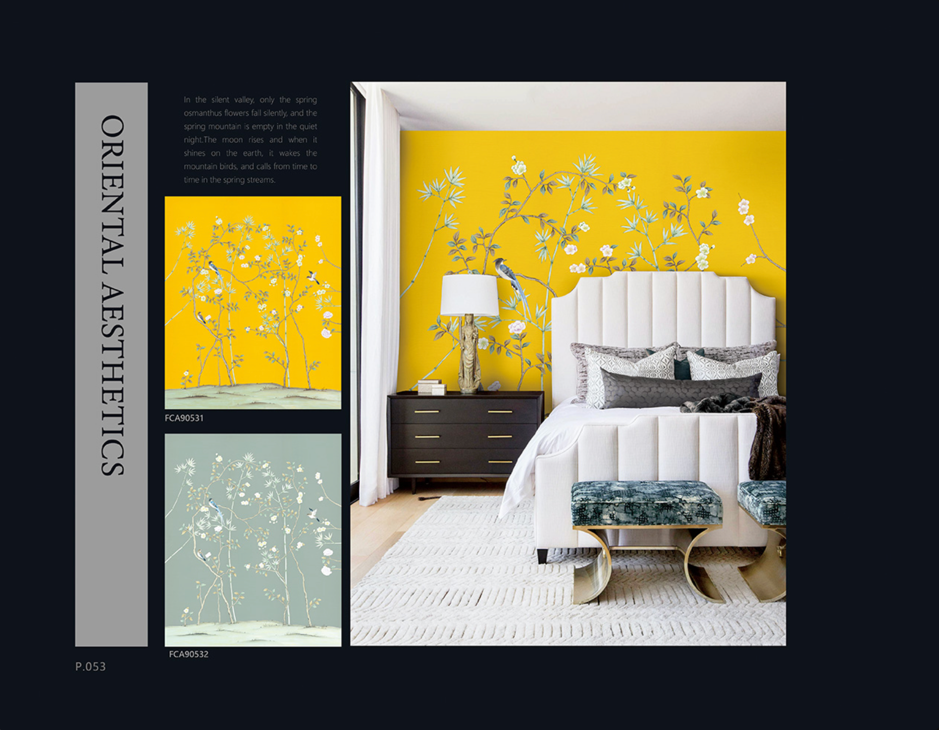 Chinoiserie Aesthetics Mural collection