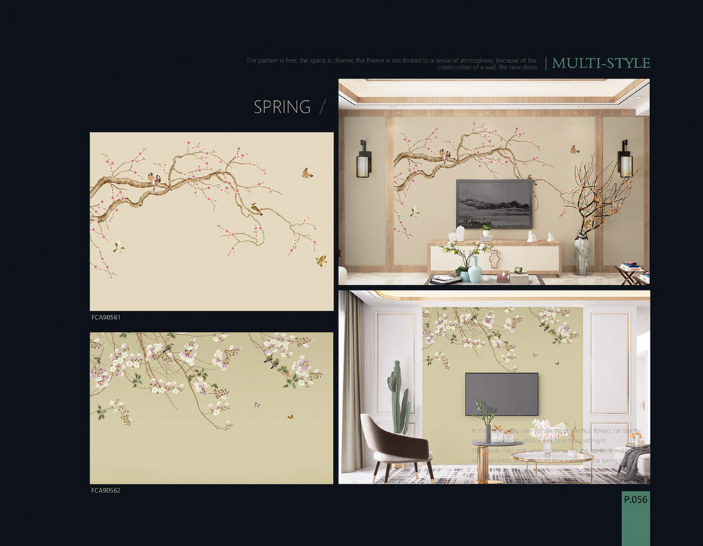 Chinoiserie Aesthetics Mural collection