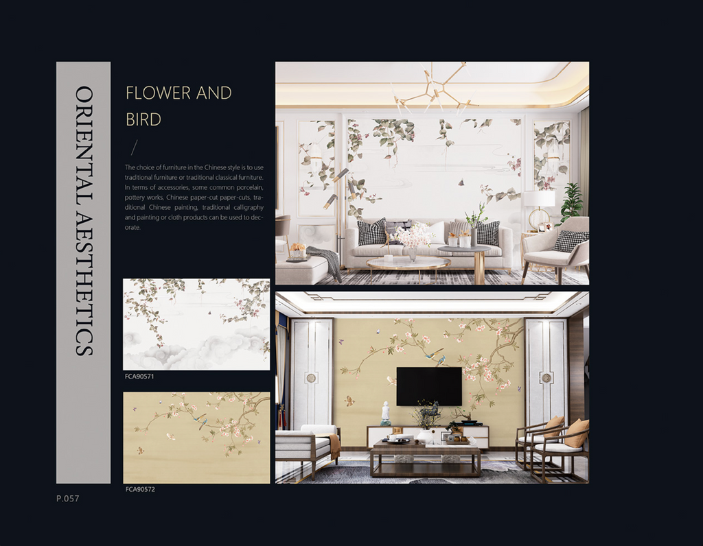 Chinoiserie Aesthetics Mural collection