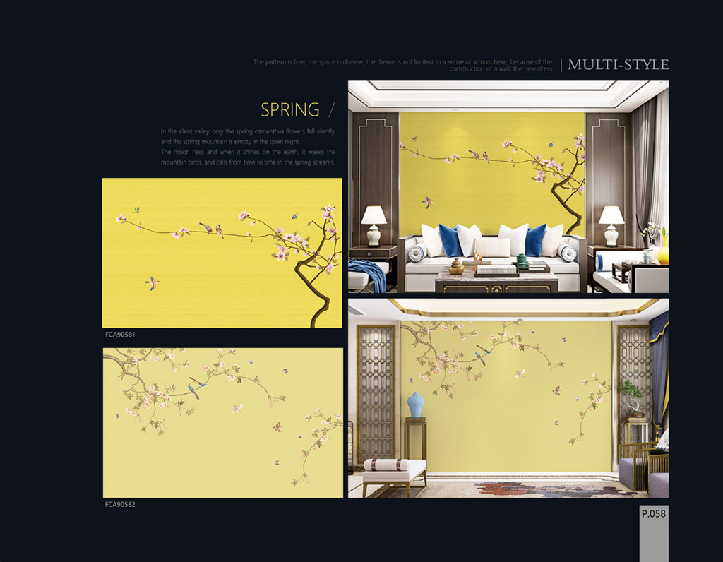 Chinoiserie Aesthetics Mural collection
