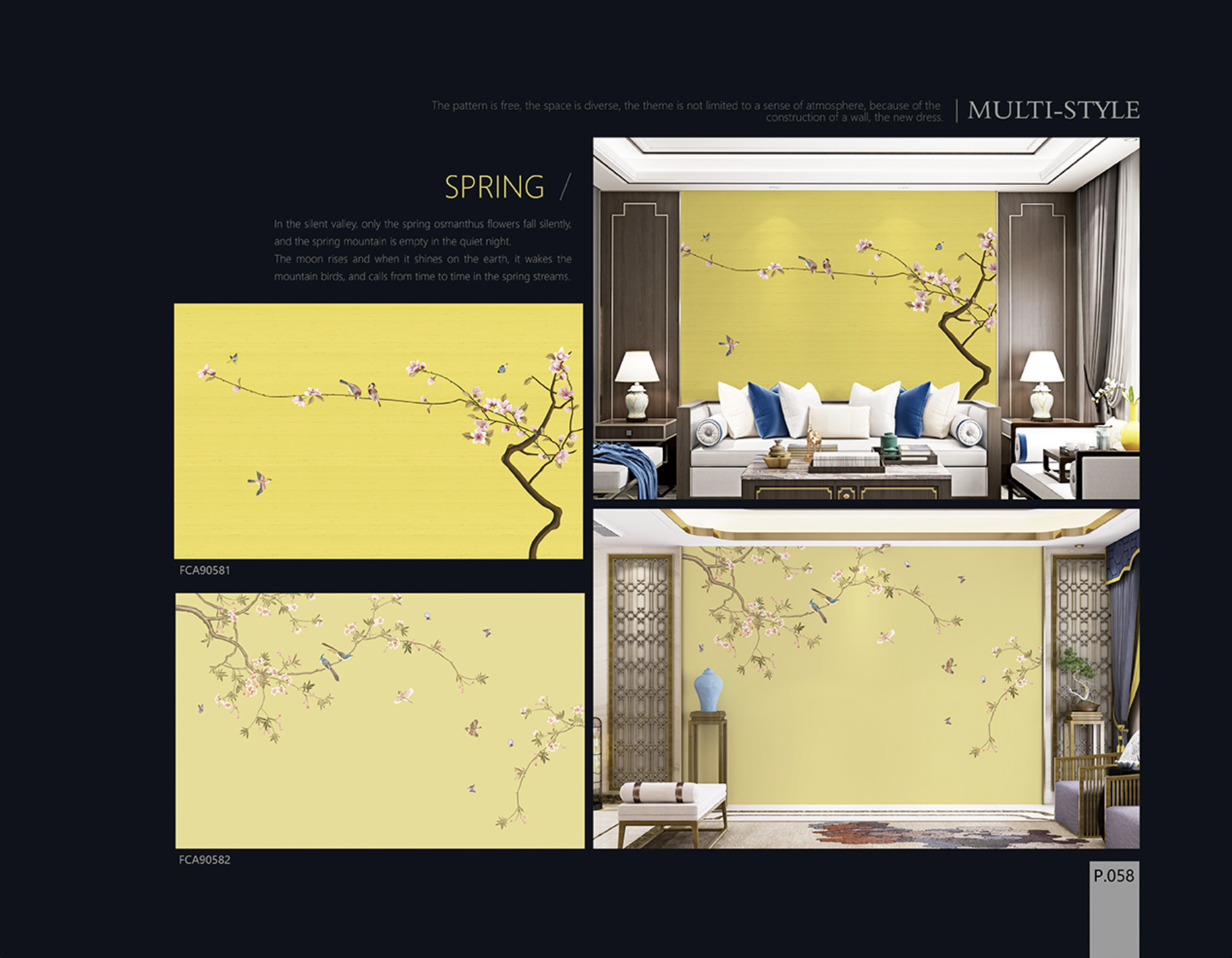 Chinoiserie Aesthetics Mural collection