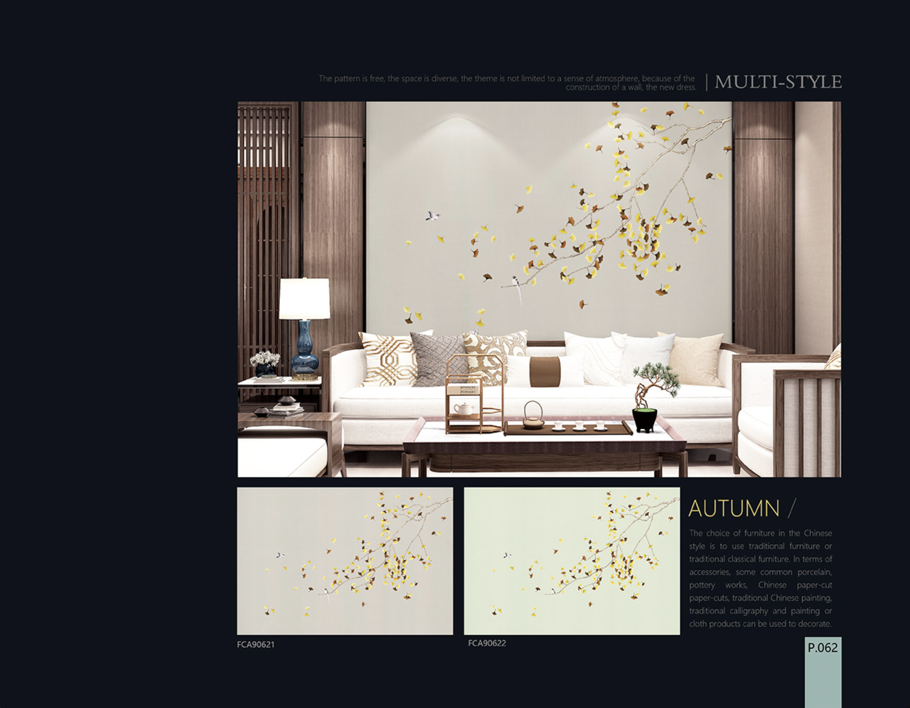 Chinoiserie Aesthetics Mural collection