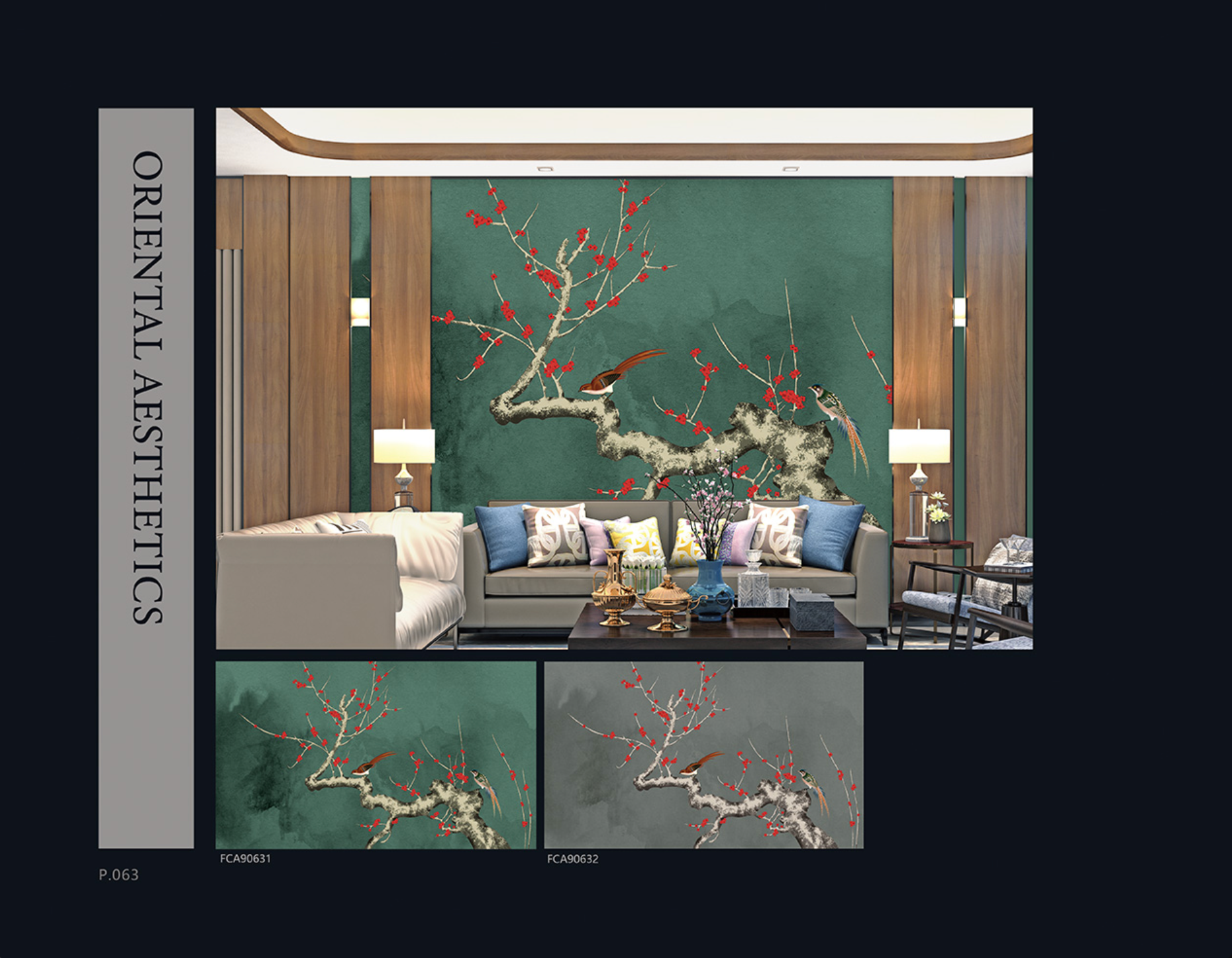 Chinoiserie Aesthetics Mural collection