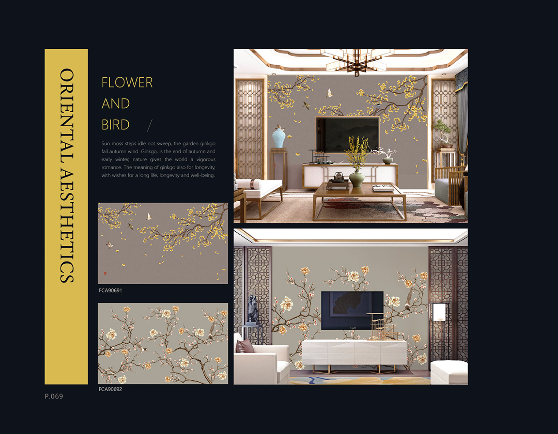 Chinoiserie Aesthetics Mural collection