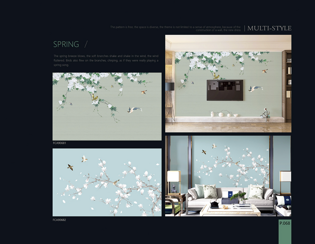 Chinoiserie Aesthetics Mural collection