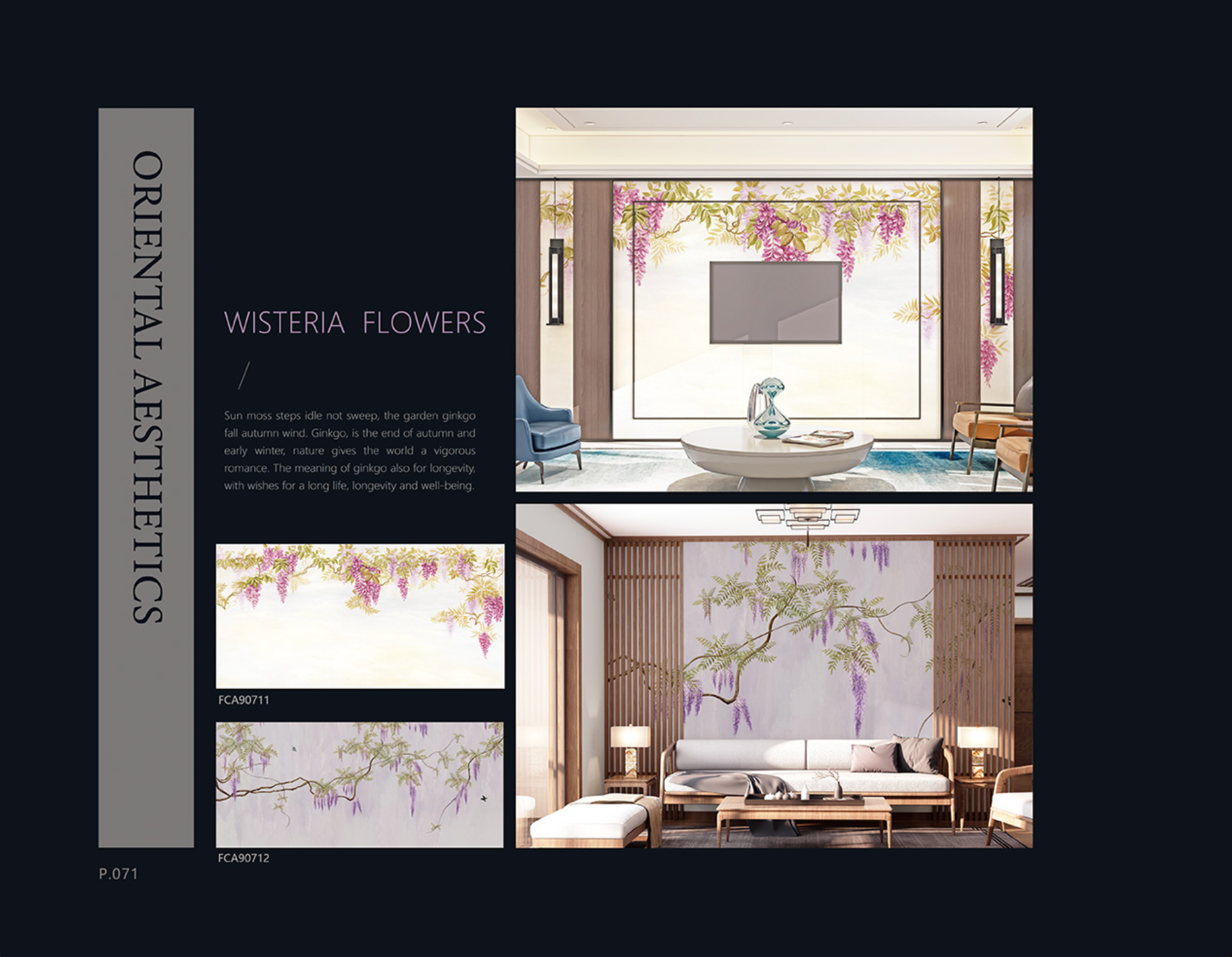 Chinoiserie Aesthetics Mural collection