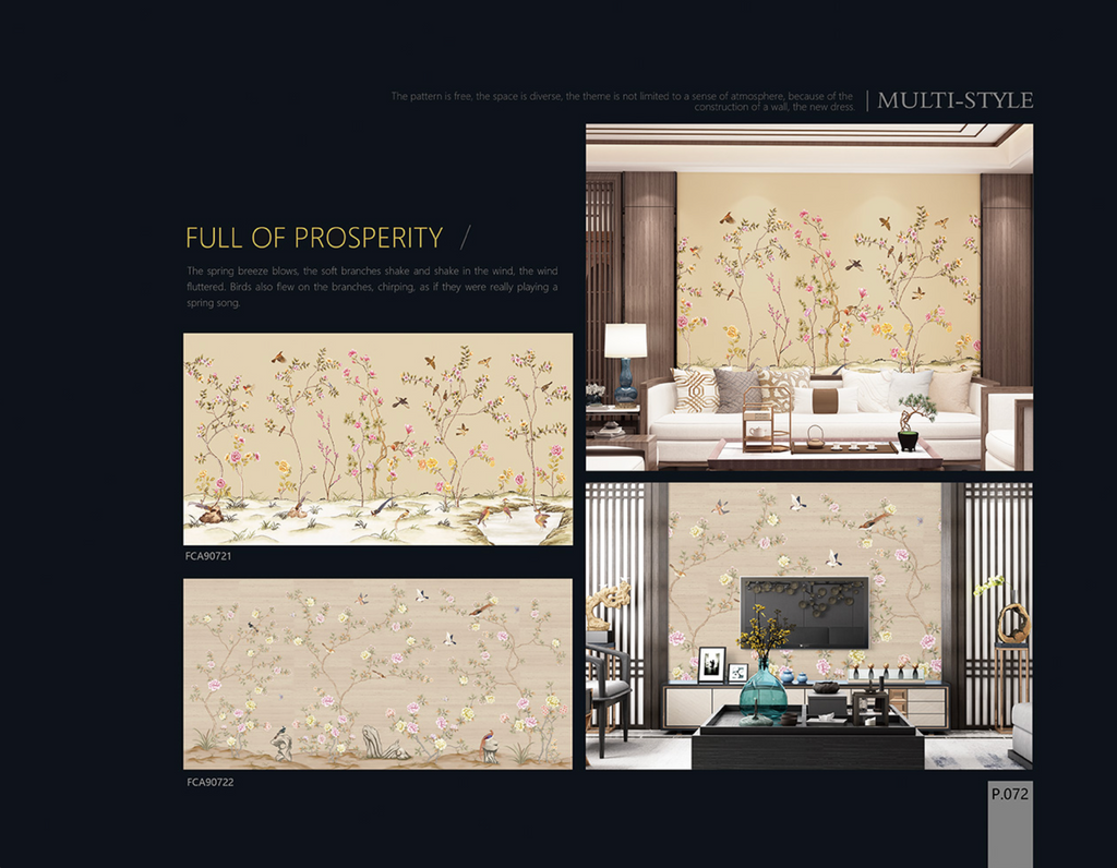 Chinoiserie Aesthetics Mural collection