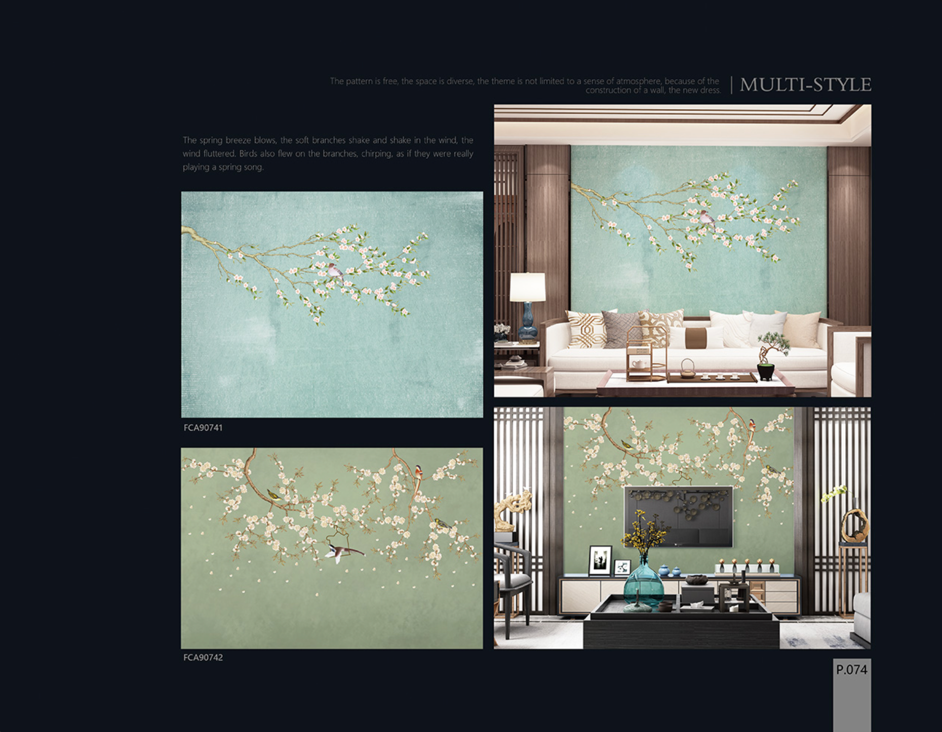 Chinoiserie Aesthetics Mural collection