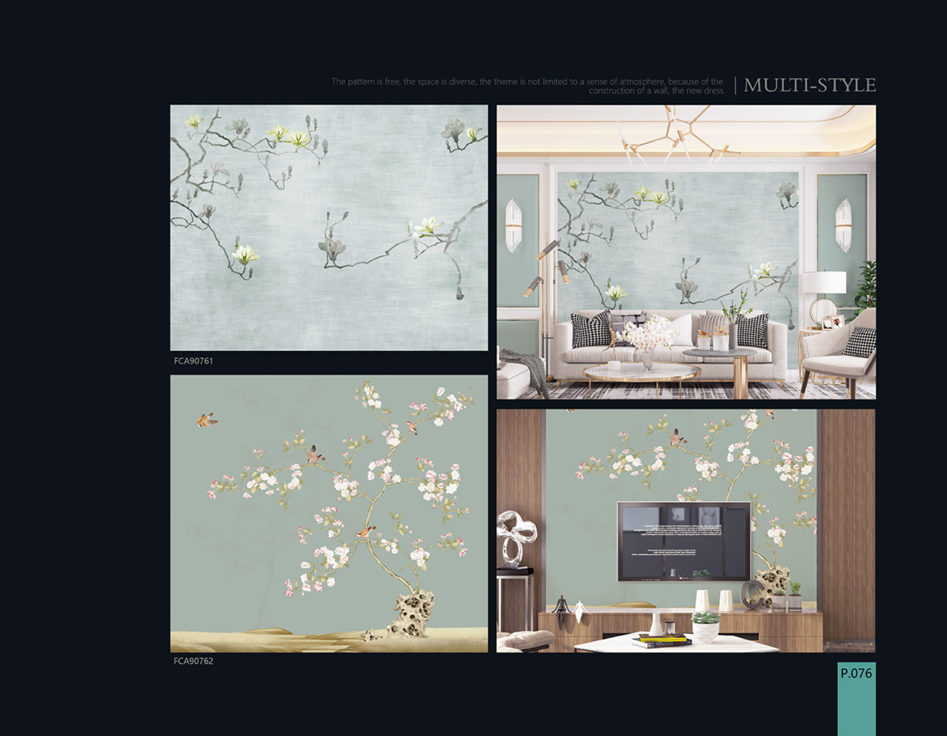 Chinoiserie Aesthetics Mural collection